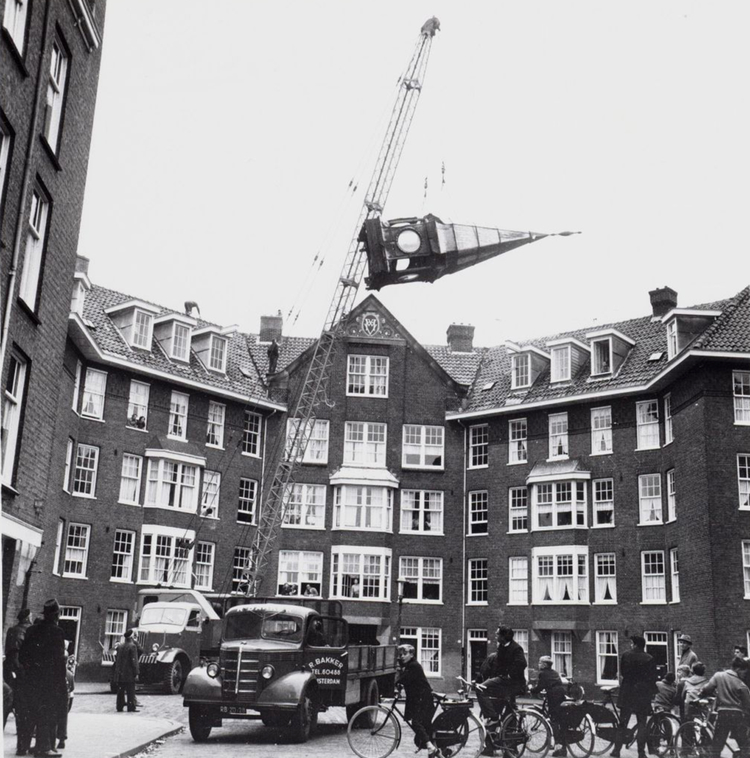  Sloop van het torentje (tussen 1950-1960).<br />Foto: Beeldbank Stadsarchief Amsterdam 