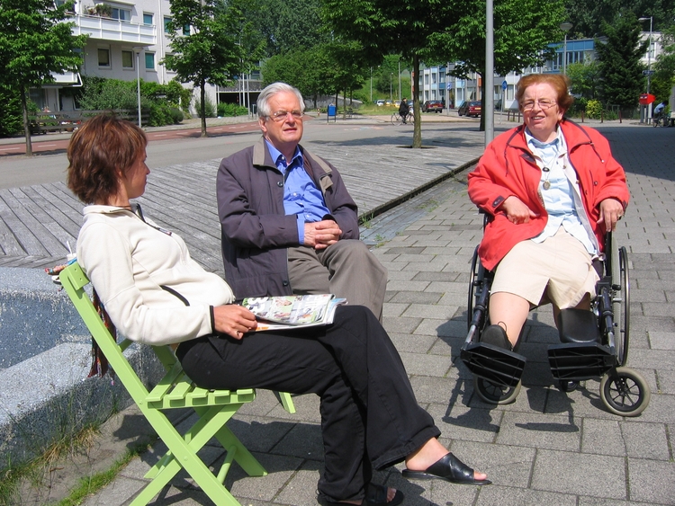 Familie  in de zon Familie van Hellenberg Hubar in de zon  (zomer 2005). 