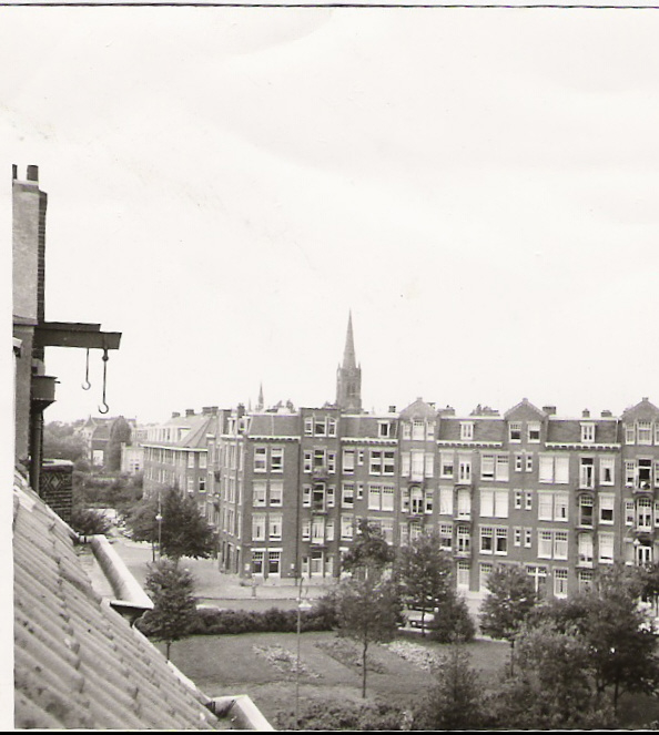 Uitzicht Uitkijk op het Pretoriusplein eind jaren zestig. 