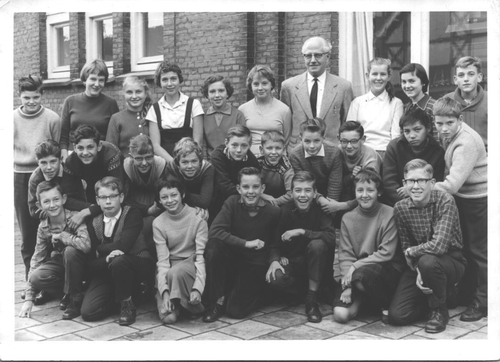 1e klas van de3e Driejarige HBS aan de Polderweg, 1959-1960. Eigen foto!  